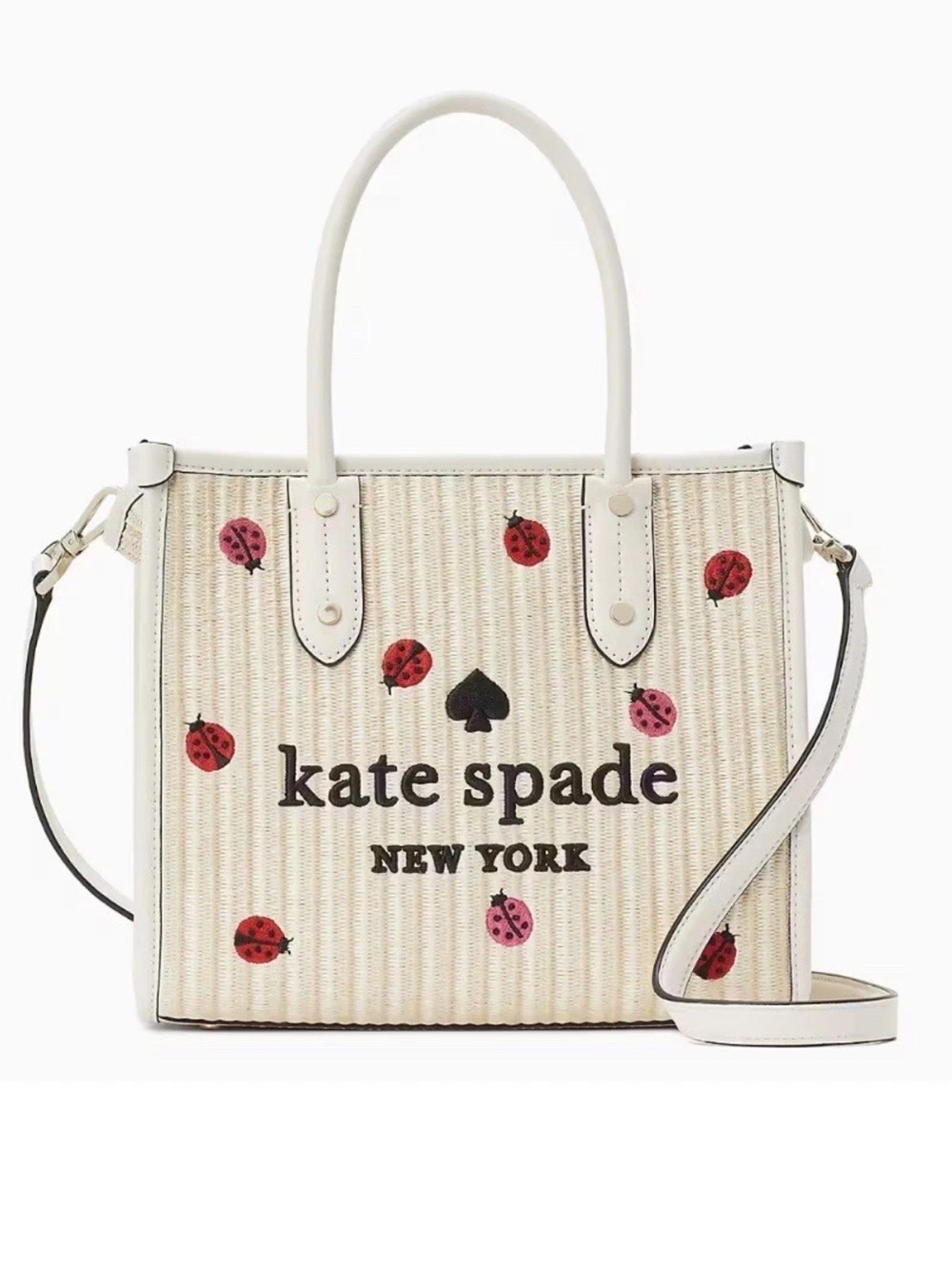 Kate Spade Ladybug Ella Dottie Top Handle Tote Bag KA637 - EUC ($399 MSRP) - Picture 1 of 14